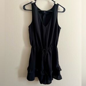 Flowy Black Romper